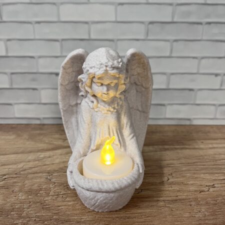 Angyal Gyertyával 10cm