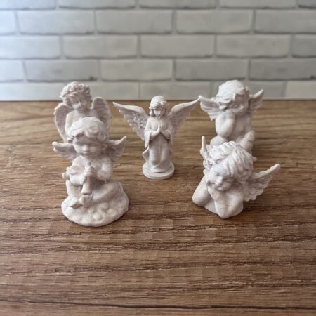 Angyalok 3cm - 4,5cm (3D nyomtatott) 5db