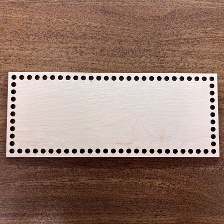Horgolható téglalap 30x12cm