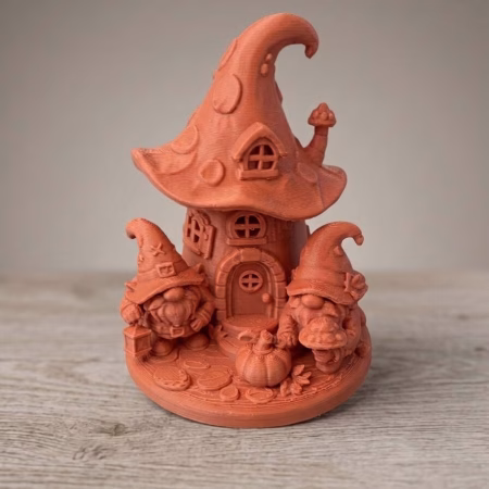 Őszi 3D Nyomtatott Gombaház 10cm